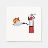Feuerlöscher, Feuerlöschpapier Napkins ausstellen Serviette (Vorderseite)