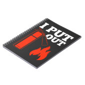 Feuerlöscher Feuerwehrfeuerzitat Notizblock (Linke Seite)