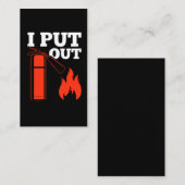 Feuerlöscher Feuerwehrfeuerzitat Visitenkarte (Vorne/Hinten)