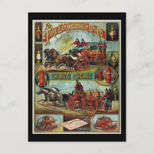 Feuerlöscher-Herstellungsunternehmen Postkarte