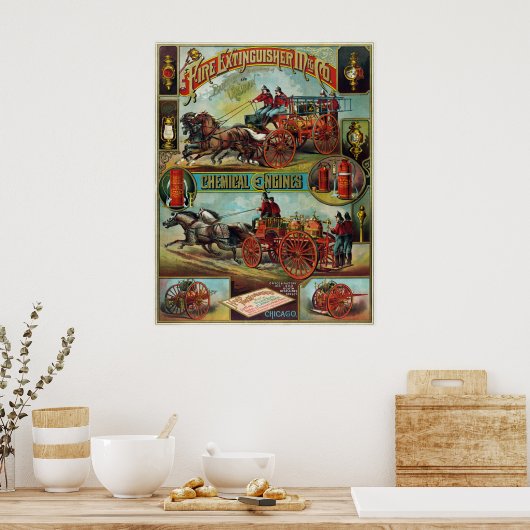 Feuerlöscher Mfg. Co. Poster (Küche)