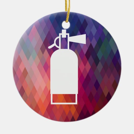 Feuerlöscher minimal keramik ornament (Vorne)
