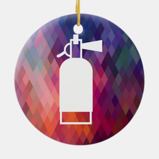 Feuerlöscher minimal keramik ornament (Hinten)