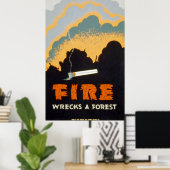 Feuerlöscher Poster (Heimbüro)