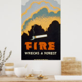 Feuerlöscher Poster (Küche)