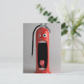 Feuerlöscher Postkarte (Stehend Vorderseite)