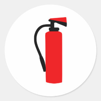 Feuerlöscher Runder Aufkleber