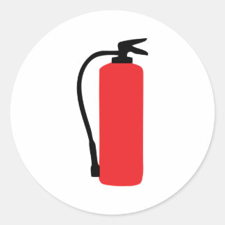 Feuerlöscher Runder Aufkleber