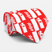 Feuerlöscher-Symbol Krawatte (Gerollt)