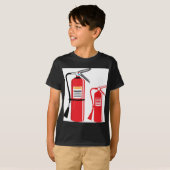 Feuerlöscher Vektor T-Shirt (Vorne ganz)