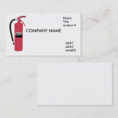 Feuerlöscher Visitenkarte (Vorne/Hinten)