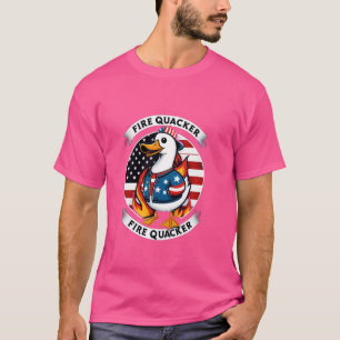 Feuerlöscherherde Firecracker Funny 4. Juli USA T-Shirt