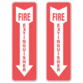 Feuerlöscherhilfepackung 2 aufkleber (Vorderseite)