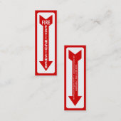 Feuerlöscherzeichen Mini Visitenkarte (Vorne/Hinten)