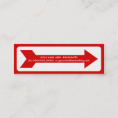 Feuerlöscherzeichen Mini Visitenkarte (Rückseite)