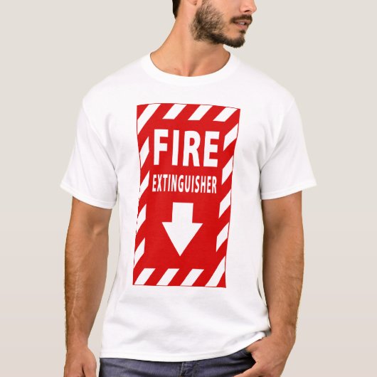 Feuerlöscherzeichen T-Shirt (Vorderseite)