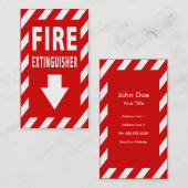 Feuerlöscherzeichen Visitenkarte (Vorne/Hinten)