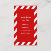 Feuerlöscherzeichen Visitenkarte (Rückseite)