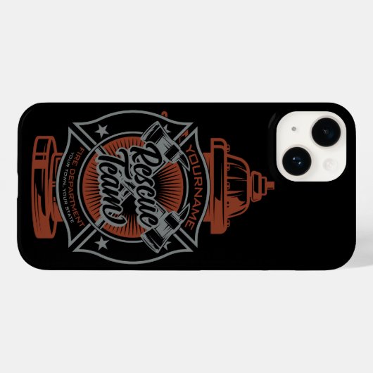 Feuerlöschhilfe-Team Case-Mate iPhone Hülle (Rückseite (Horizontal))
