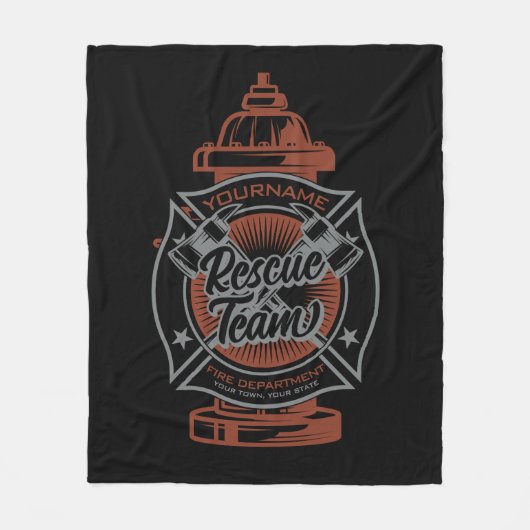 Feuerlöschhilfe-Team Fleecedecke (Vorderseite)