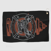 Feuerlöschhilfe-Team Golfhandtuch (Horizontal)