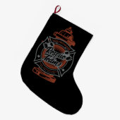 Feuerlöschhilfe-Team Großer Weihnachtsstrumpf (Vorderansicht (hängend))
