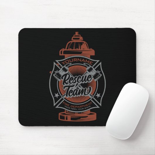 Feuerlöschhilfe-Team Mousepad (Mit Mouse)