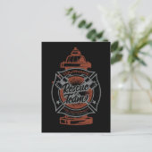 Feuerlöschhilfe-Team Postkarte (Stehend Vorderseite)