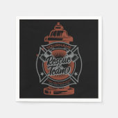 Feuerlöschhilfe-Team Serviette (Vorderseite)