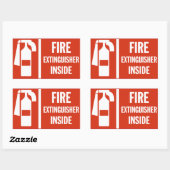 Feuerlöschkleber Rechteckiger Aufkleber (Blatt)