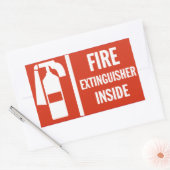 Feuerlöschkleber Rechteckiger Aufkleber (Umschlag)