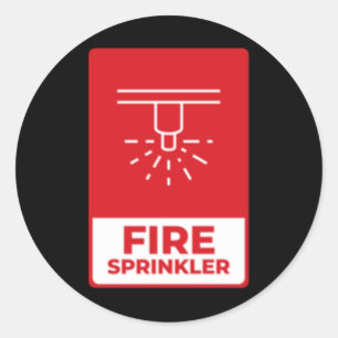 Feuerlöschkleber Runder Aufkleber