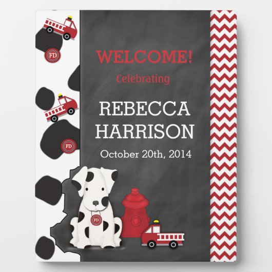 Feuerlöschlampe Fotoplatte (Vorderseite)