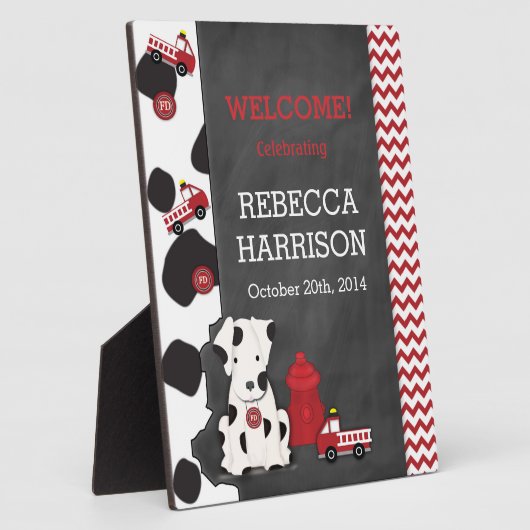 Feuerlöschlampe Fotoplatte (Seite)