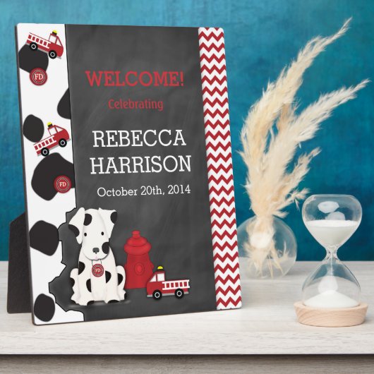 Feuerlöschlampe Fotoplatte (Seite)