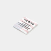 Feuerlöschlampe reicht Krebsforschung nicht aus Post-it Klebezettel (angewinkelt)