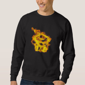Feuerlöschlampe und Sonnenbrille Flammenflugzeug P Sweatshirt