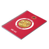 Feuerlöschleiter 5 - kundenspezifisches Notebook Notizblock (Linke Seite)