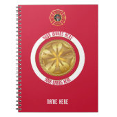 Feuerlöschleiter 5 - kundenspezifisches Notebook Notizblock (Vorderseite)