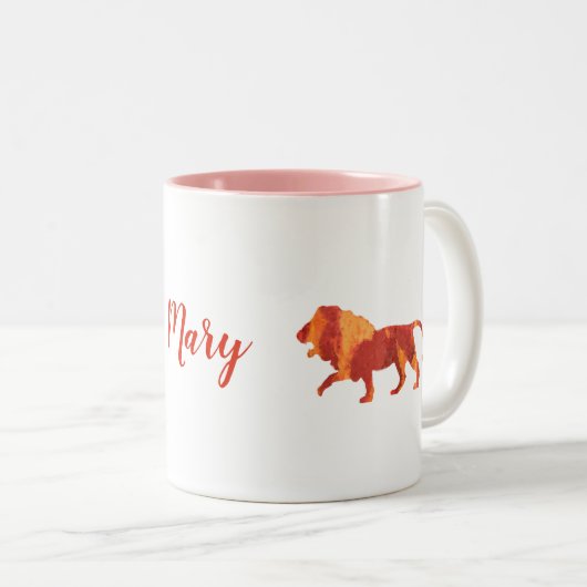 Feuerlöschleitung Personalisiert Zweifarbige Tasse (VorderseiteRechts)