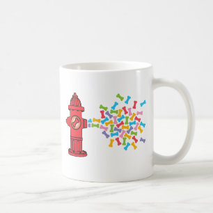 Feuerlöschmittel mit Hundeknochen Kaffeetasse