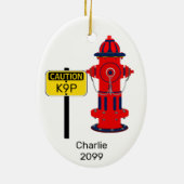 Feuerlöschmittel Oval Keramik Hund Welpenverzierun Keramik Ornament (Hinten)