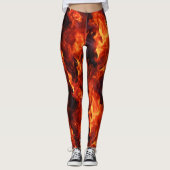 Feuerlöschmuster Leggings (Vorderseite)
