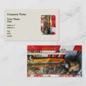 Feuerlöschschlauch, -eimer und -nebel visitenkarte (Vorne/Hinten)