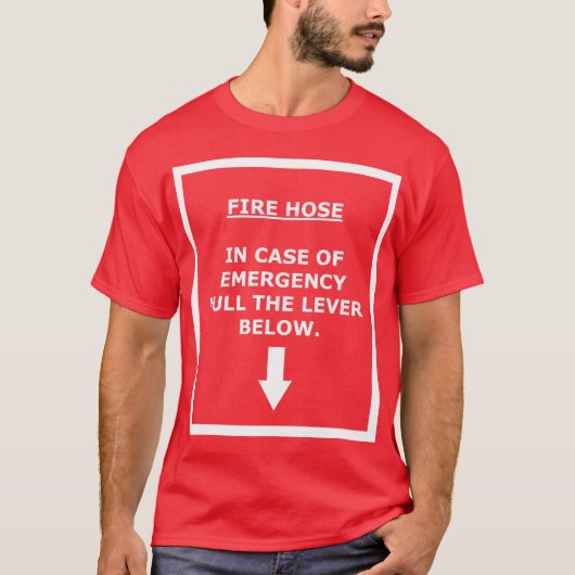 Feuerlöschschlauch - ziehen Sie Hebel T-Shirt (Vorderseite)
