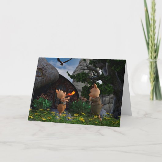 Feuerlöschschwein Karte (Vorderseite)