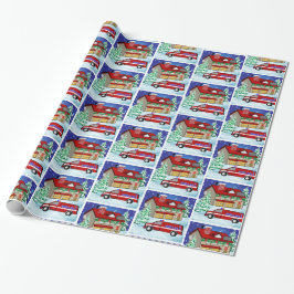 Feuerlöschstation Ambulance EMS Responder Weihnach Geschenkpapier