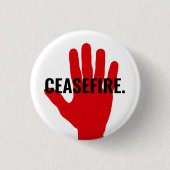 Feuerlöschweißer schwarzer Handschrift fett gedruc Button (Vorderseite)