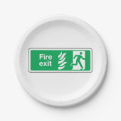 Feuerlöschzeichen Pappteller (Vorderseite)