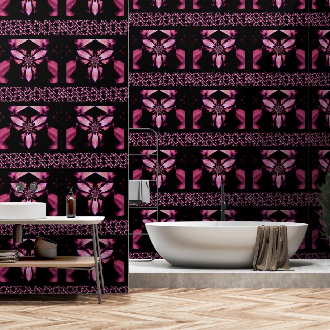 Feuerlotus Light Pink 1 Tapete (Badezimmer)